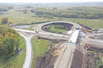 Фото: Стало известно, как проходит строительство развязки на границе Кузбасса и Новосибирской области 1