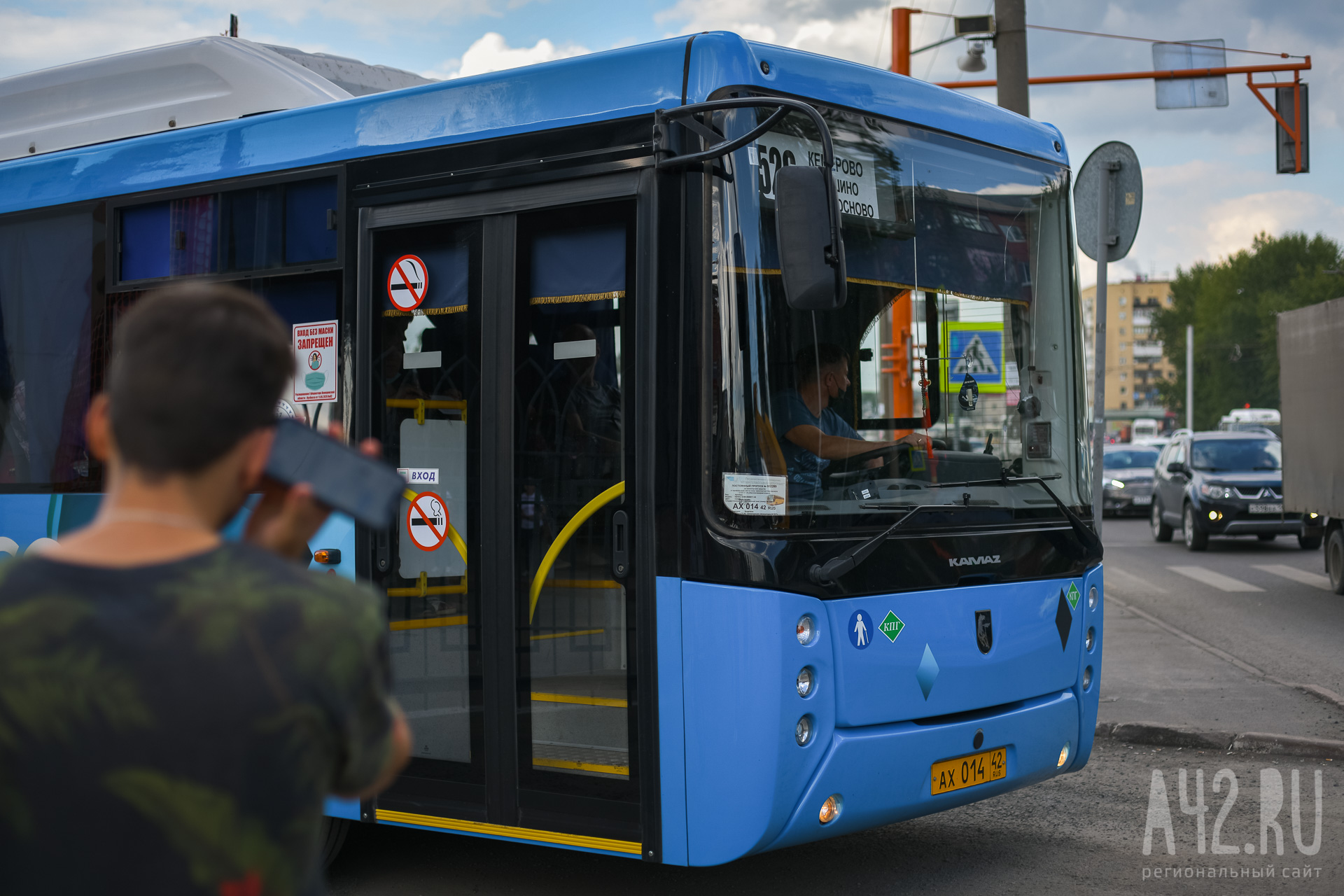 В Кемерове 4 автобуса изменят маршруты из-за работ на перекрёстке Сибиряков-Гвардейцев — Терешковой