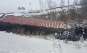 В Сибири сорвавшийся с грузовика контейнер убил двух человек
