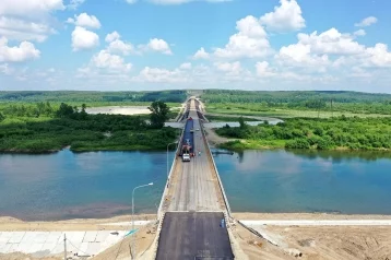 Фото: Строители обхода Мариинска приступили к завершающему этапу работ на мосту через Кию 1