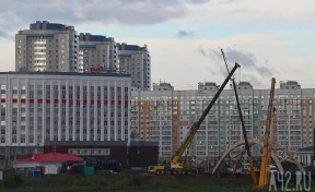 Появились фотографии строительства нового моста в Кемерове