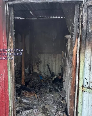 Ребёнок погиб при пожаре в хозяйственной постройке в Подмосковье 