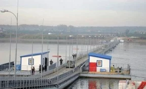 В Юрге понтонный мост через Томь демонтируют 5 апреля