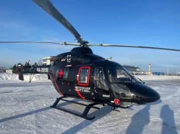 Фото: Кузбасс получил новый вертолёт санавиации «Ансат» с кислородной поддержкой и аппаратом ИВЛ 1