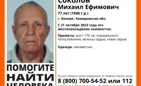 В Кузбассе 77-летний мужчина пропал на выходных: волонтёры начали поиски