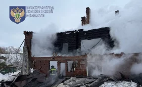 В Серпухове при пожаре в деревянном доме погибли 2 человека