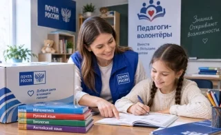 Почта России и движение «Педагоги-волонтёры» два года помогают школьникам в учёбе