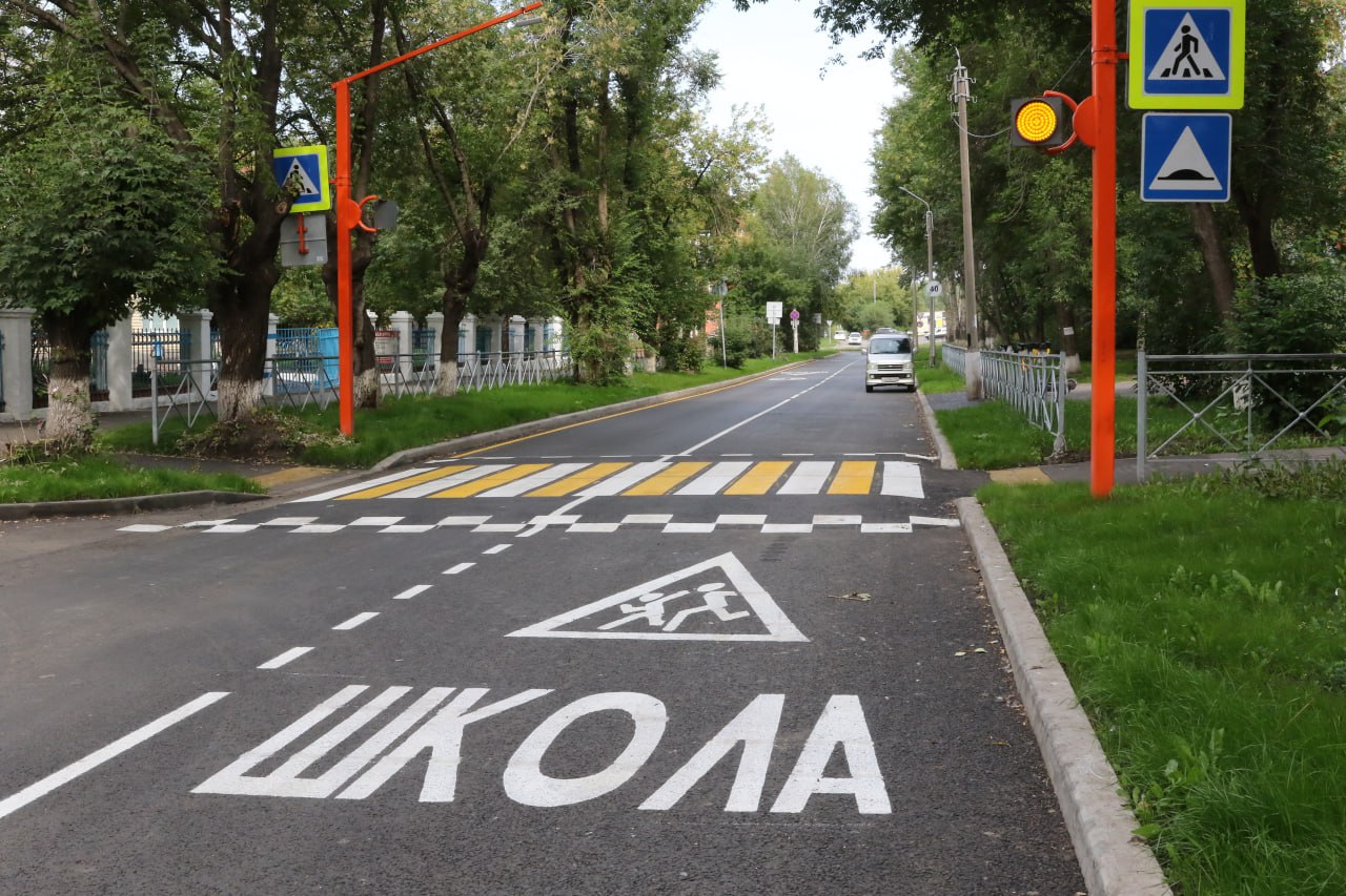 В Кузбассе модернизируют пешеходные переходы у школ и не только