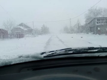 Фото: Кузбассовцы делятся в соцсетях фотографиями ливневого снега 1