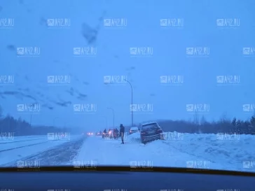 Фото: Очевидцы сообщили о многочисленных ДТП на Леснополянском шоссе в Кемерове 4