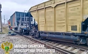 В Мариинске на станции подвижной состав сошёл с рельсов