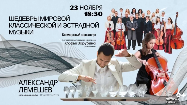 Фото: Стеклянная арфа и камерный оркестр: в Кемерове представят шедевры классической и эстрадной музыки 2
