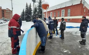 В Кемерове начали готовить первую зимнюю спортплощадку
