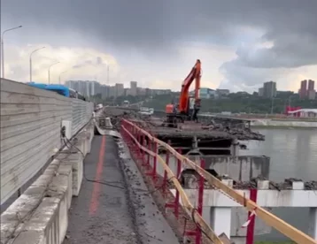 Фото: Дмитрий Анисимов рассказал о работах на Кузбасском мосту в Кемерове 1