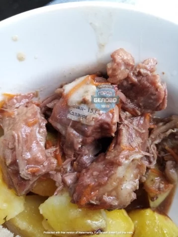 Фото: Власти прокомментировали информацию о мясе с бумагой в столовой кузбасской школы 1