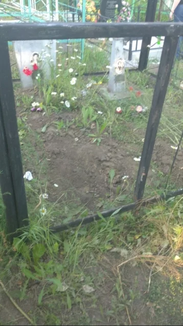 Фото: В Кузбассе вандалы осквернили могилу ветерана ВОВ   1