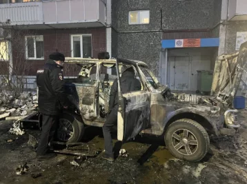 Фото: В Красноярске прохожие спасли двух маленьких детей из горящего автомобиля 1