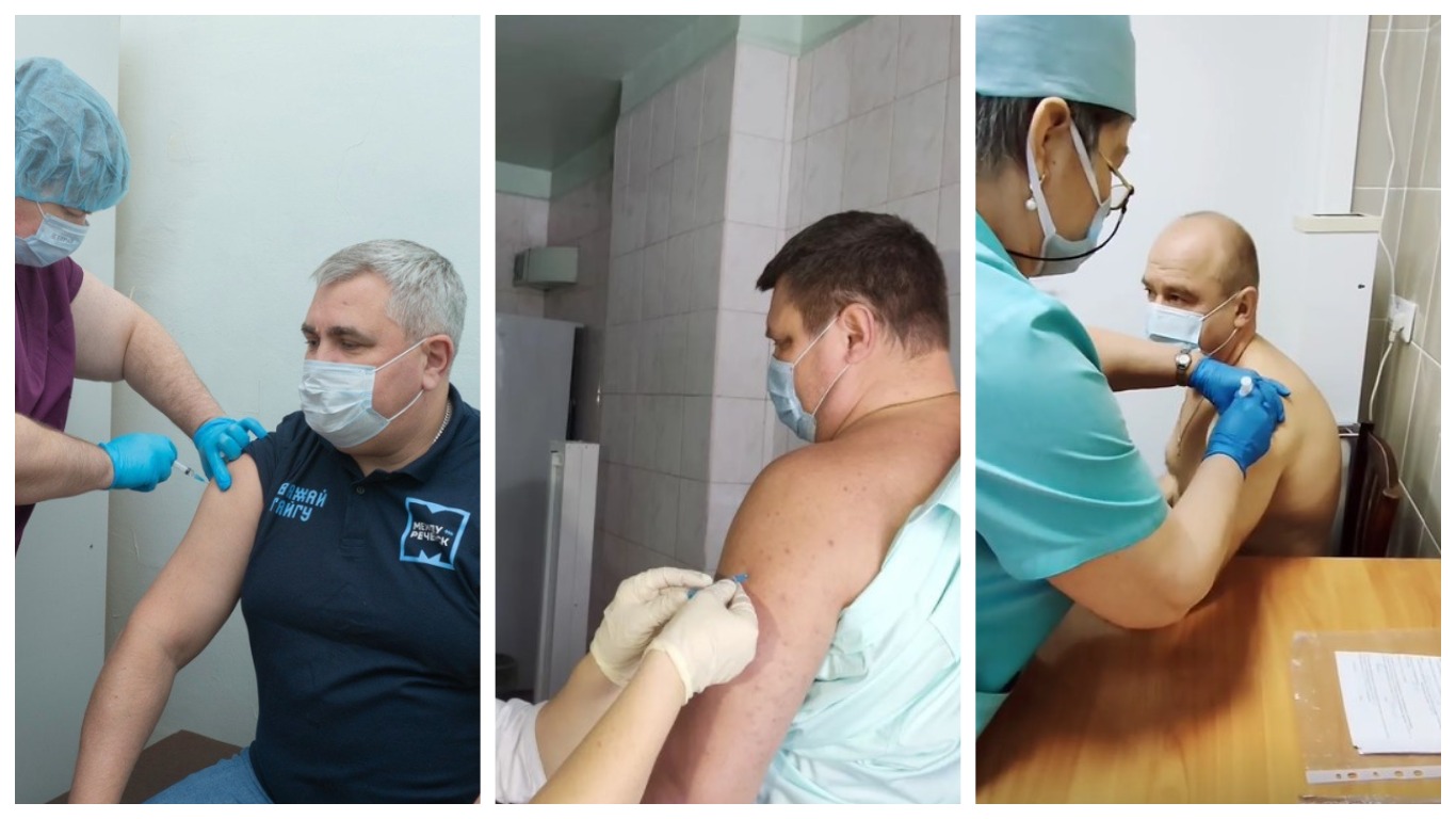 «Всем здоровья»: главы кузбасских городов и районов массово проходят ревакцинацию от коронавируса