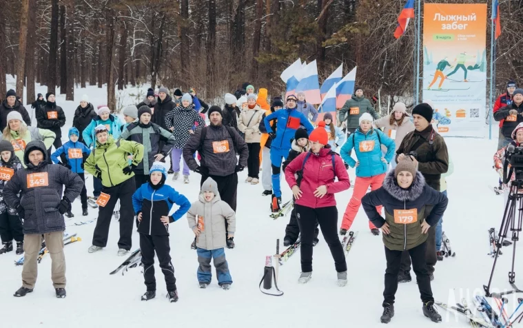 Фото: Скорость в Рудничном бору: как в Кемерове прошёл весенний лыжный забег 44