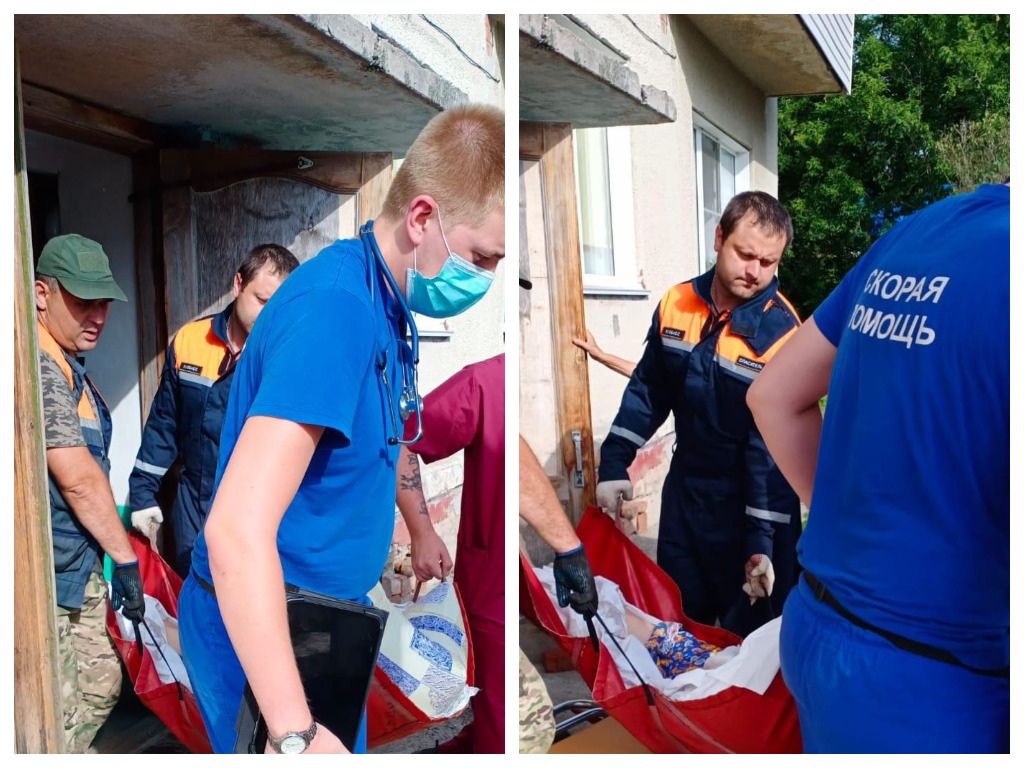 В Кузбассе спасатели помогли 85-летней женщине с инсультом