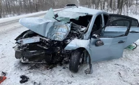 В Кемерове Hyundai врезался в дерево — госпитализированы две девушки