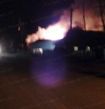 Фото: «Выбежали на улицу босиком»: в Кедровке сгорел жилой дом 2