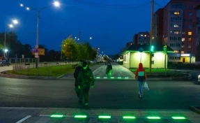 «Первые в Кузбассе»: в Междуреченске появились лежачие светофоры