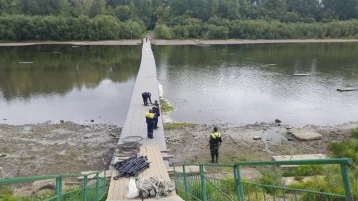 Фото: Илья Середюк поручил демонтировать понтонный мост на остров Кемеровский 1