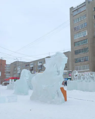Ледяные кони появятся на кемеровской улице
