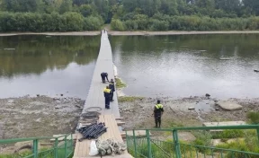 Илья Середюк поручил демонтировать понтонный мост на остров Кемеровский