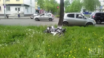 Фото: Стало известно о состоянии мотоциклиста, пострадавшего в ДТП в Кузбассе 1
