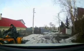 Кемеровские полицейские остановили нетрезвого мужчину на квадроцикле
