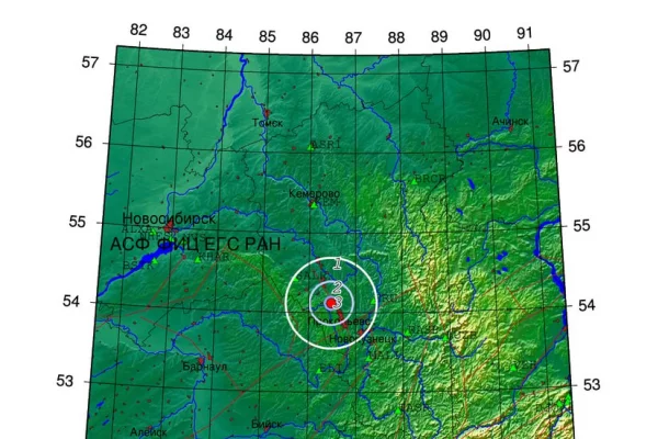 Землетрясение магнитудой 2,9 произошло на юге Кузбасса