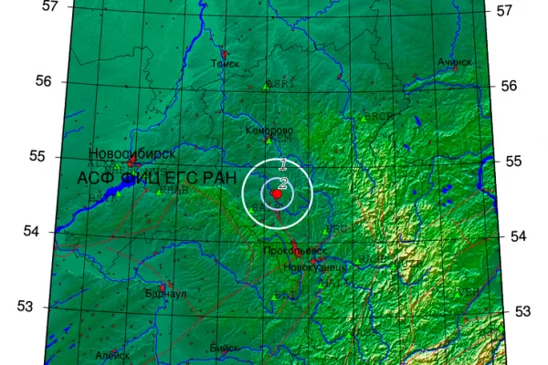 На юге Кузбасса произошло землетрясение магнитудой 2,7