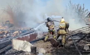 В Ростовской области горят 10 частных деревянных домов