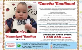 Кемеровчанка собирает деньги на дорогостоящую операцию для пятимесячного сына