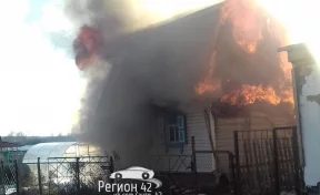При пожаре в садовом товариществе Кемеровского района пострадал мужчина